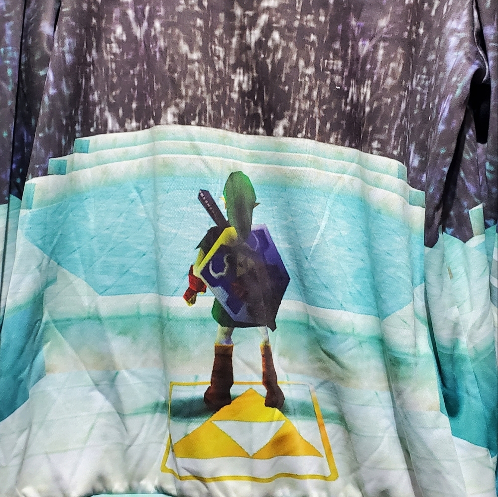 Legend of Zelda N64 Link Medium fairy fountain sweater Long Sleeve